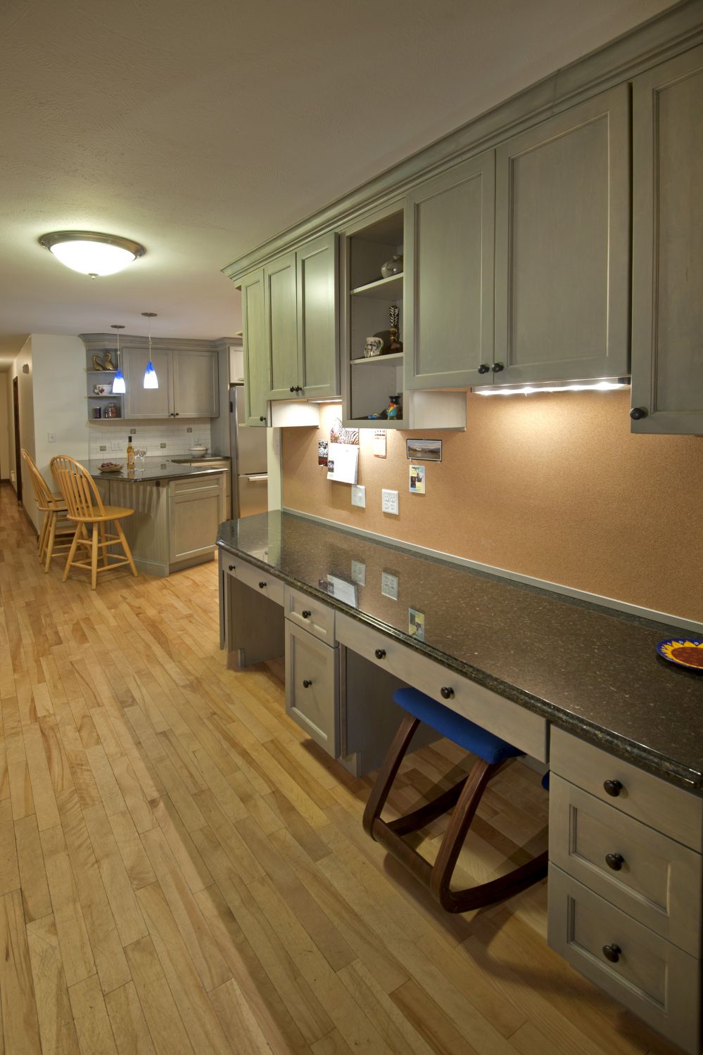 Our Portfolio Of Home Remodeling Projects Cool Colors And A Warm Kitchen